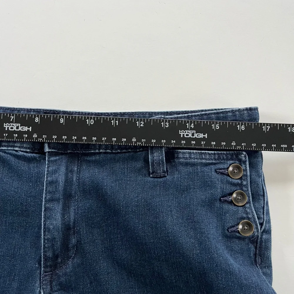 Gap Womens Sailor Jeans Wide Leg Coupe A Jambe Sz 12/31 R Dark Wash Retro 70s - Picture 6 of 11